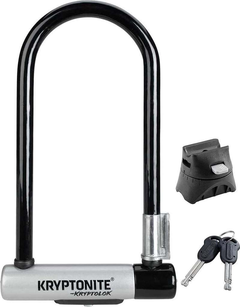 Afbeelding laden in galerijviewer, Kryptonite standard beugelslot fiets – art-2 slot – stalen beugelslot elektrische fiets – 22,9x10,2 cm – zwart
