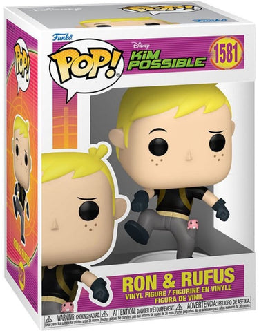 Funko pop! disney: kim possible - ron rufus #1581