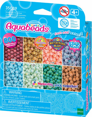 Aquabeads navulling multikleuren parel mix- meerdere kleuren in 1 parel - watercolourbeads- 800 parels