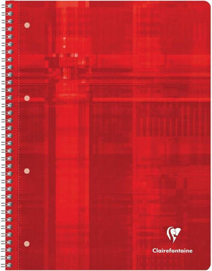 Clairefontaine collegeblok 8252c din a4 blauw geruit 90 g m²