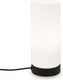 Briloner paipa - tafellamp - zwart wit - glas - metaal - e14 fitting - ø10cm