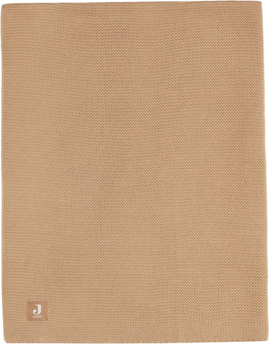 Jollein baby deken ledikant 100x150cm basic knit - biscuit