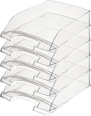 Leitz brievenbakje plus 5226 transparant 5 stuks