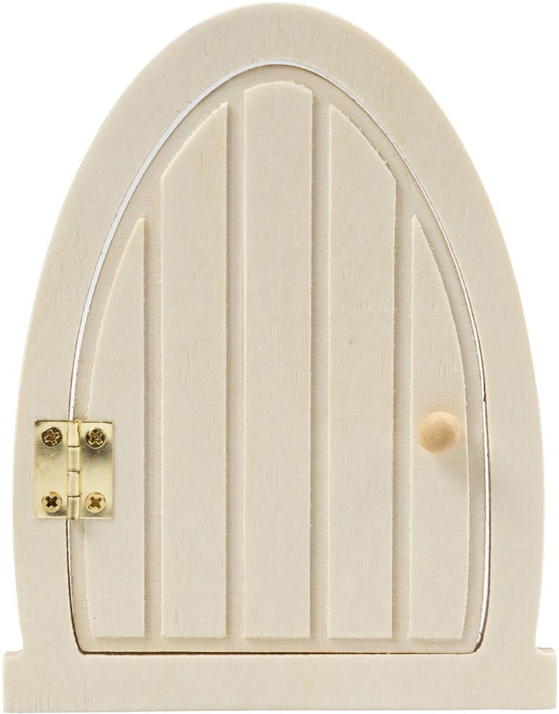 Afbeelding laden in galerijviewer, Creativ company houten miniatuur deur met scharnieren, 13x10cm
