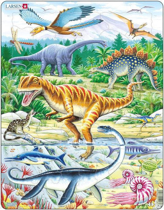 Larsen legpuzzel dieren - dinosaurus, 35st.