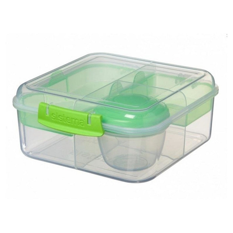 Load image into Gallery viewer, Sistema Sistema To Go Bento Cube Limegroen
