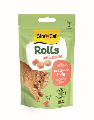 Gimcat rolls zalm - 8 x 40 gr - voordeelverpakking
