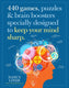 440 games, puzzles brain boosters specially designed to keep your mind sharp