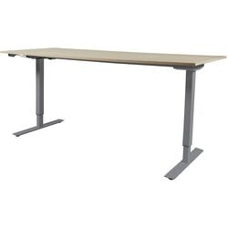 Zit-sta bureau schaffenburg lectro basic 180x180 eiken