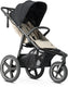 Deryan bolt hardloop kinderwagen - jogging buggy - muggennet - creme