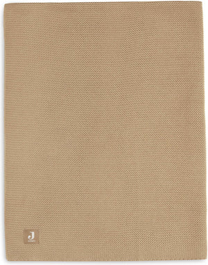 Jollein baby deken wieg 75x100cm basic knit - biscuit