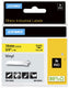 Dymo rhino industriële vinyl labels | 19 mm x 5,5 m | zwarte afdruk op geel | zelfklevende labels voor rhino labelmanager labelprinters