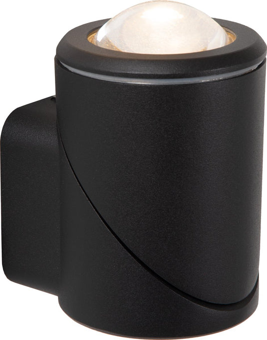 Lucide erin - wandspot wandlamp binnen buiten - led - 1x5w 2700k - ip65 - zwart