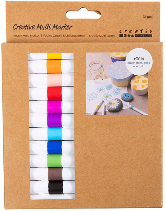 Creativ company creatieve multi stift 4mm diverse kleuren - 12st.