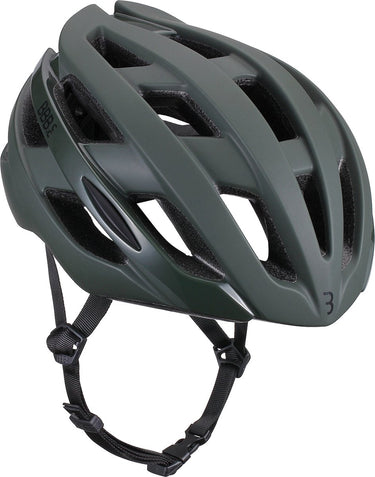Bbb cycling hawk racefiets helm - medium: 54-58 cm - wielrenhelm - fietshelm volwassenen - sporthelm - mat olijf groen - bhe-151