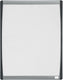 Nobo whiteboard met gewelfde lijst - 35,5 x 28cm - inclusief whiteboard accessoires - wit