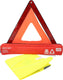 Carpoint gevarendriehoek en veiligheidsvest - reflecterend - vier uitklapbare voeten - e-keur veiligheidsvest - tas met rits