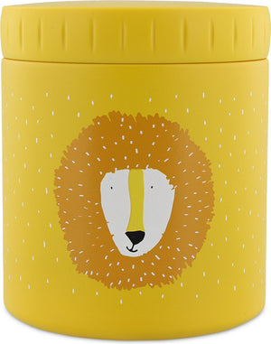 Trixie thermos container - mr. lion - thermo lunchpot voor kinderen - 500 ml - rvs lunchbox - geel