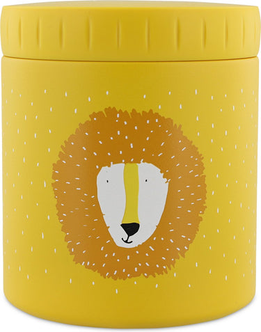 Trixie thermos container - mr. lion - thermo lunchpot voor kinderen - 500 ml - rvs lunchbox - geel