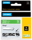 Dymo rhino industriële vinyl labels | 19 mm x 5,5 m | witte afdruk op groen | zelfklevende labels voor rhino labelmanager labelprinters