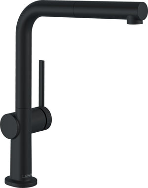 Hansgrohe talis m54 ééngreeps keukenmengkraan 270 met uittrekbare uitloop mat zwart