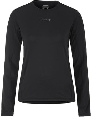 Craft adv essence ls tee 2 w dames sportshirt - zwart