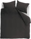 Ambiante cotton uni dekbedovertrek - effen - lits-jumeaux xl - 260x200 220 cm - antraciet