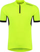 Rogelli core heren fietsshirt - korte mouw - korte rits - fluor zwart