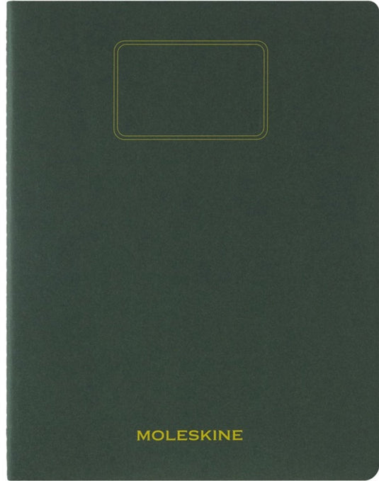 Moleskine schrift student xxl - zachte kraft - blanco - mirte groen
