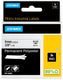 Dymo rhino industriële labels | permanent polyester | 9 mm x 3,5 m | zwarte afdruk op wit | zelfklevende labels voor rhino labelmanager labelprinters