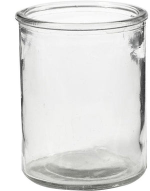 Creativ company glazen waxinelicht 9,8 cm, 6 stuks
