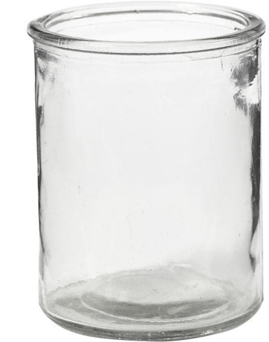 Creativ company glazen waxinelicht 9,8 cm, 6 stuks