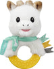 Sophie de giraf bijtrammelaar - 2-in-1 rammelaar bijtring - baby speelgoed - kraamcadeau - babyshower cadeau - vanaf 3 maanden - 13x7x6 cm - pluche rubber - geel wit turquoise