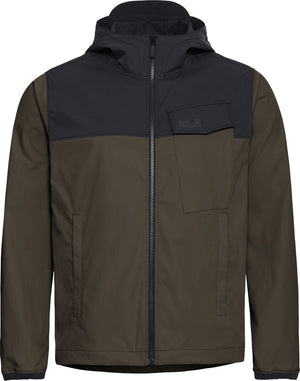 Jack wolfskin mahani jkt m heren outdoorjas-obsidian moss