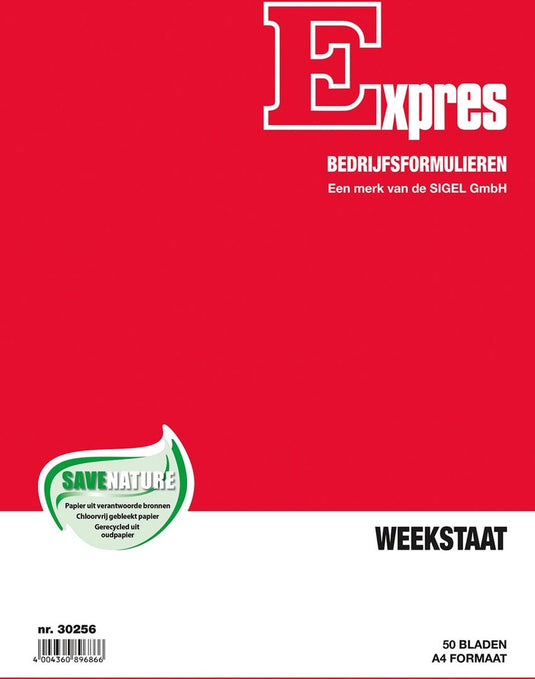 Sigel - weekstaat formulieren - expres - a4 - 50 vel - si-30256
