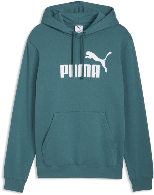 Puma ess no. 1 logo hoodie fl (s) unisex trui - emerald ice