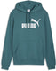 Puma ess no. 1 logo hoodie fl (s) unisex trui - emerald ice
