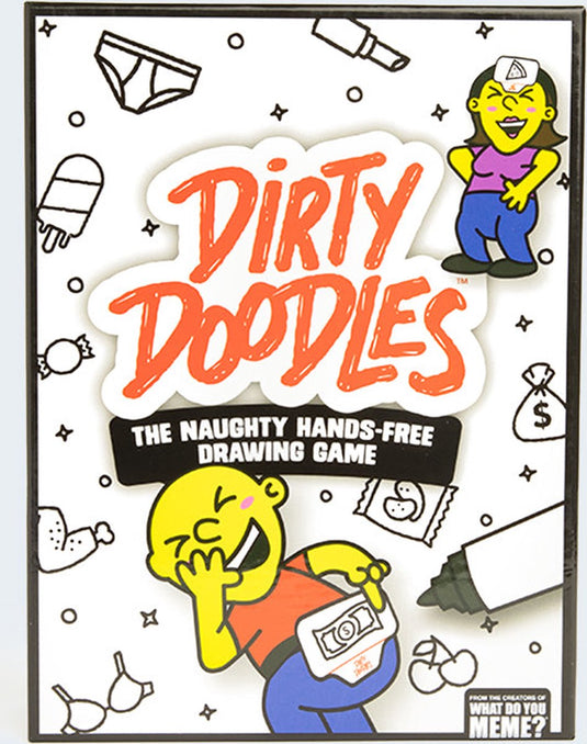 Megableu what do you meme? dirty doodles kaartspel tekening - partyspel voor volwassenen - het ondeugende hansfree tekenspel