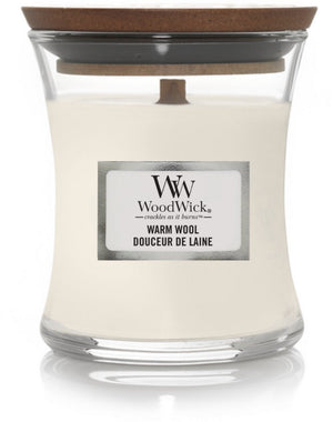 Woodwick geurkaars mini warm wool 85 gr