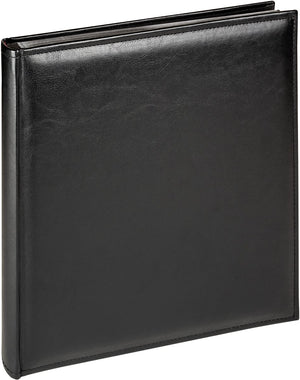 Walther fa-386-b deluxe - classic album - formaat 28x30,5 cm x 50 zwarte pagina's - zwart