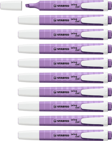 Stabilo swing cool - markeerstift - naturecolors wildflower - grijs violet - doos 10 stuks