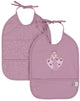 Trixie slabbetje set - afwasbaar 2-pack mrs. peacock baby slabben.