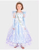 Den goda fen verkleedkledij frozen prinses jurk - 98-104cm - 3-4 jaar - blauw