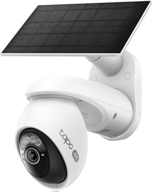 Tp-link tapo c660 kit beveiligingscamera buiten met zonnepaneel - 4k 8mp - ip65 - pan tilt - batterij - ai detectie