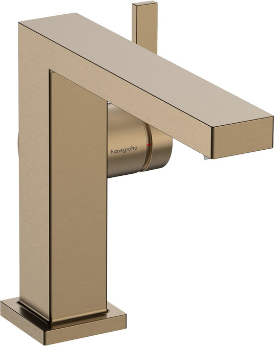 Hansgrohe tecturis e - wastafelkraan - ééngreeps bediening - coolstart energiebesparend - zonder waste - 110mm maat - brushed bronze