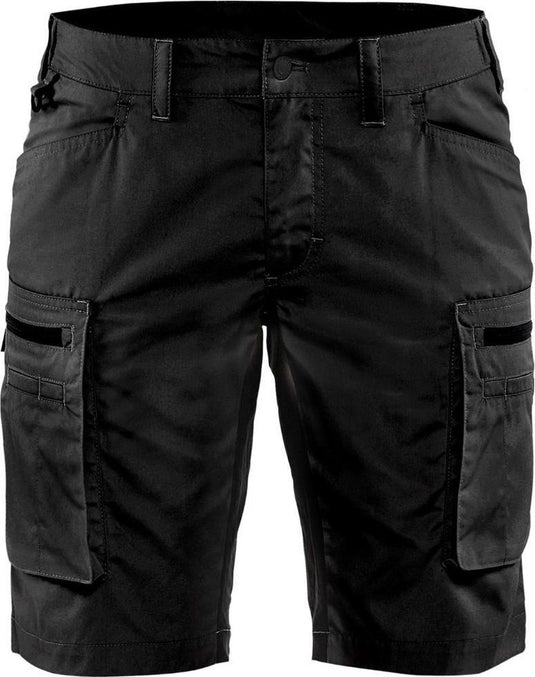 Blåkläder blaklader dames service short met stretch 7149-1845 - zwart - c42