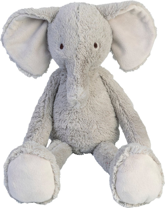 Happy horse olifant enzo knuffel 38cm - grijs - baby knuffel
