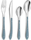 Amefa bestek bistro blauw metaal (24 pcs)