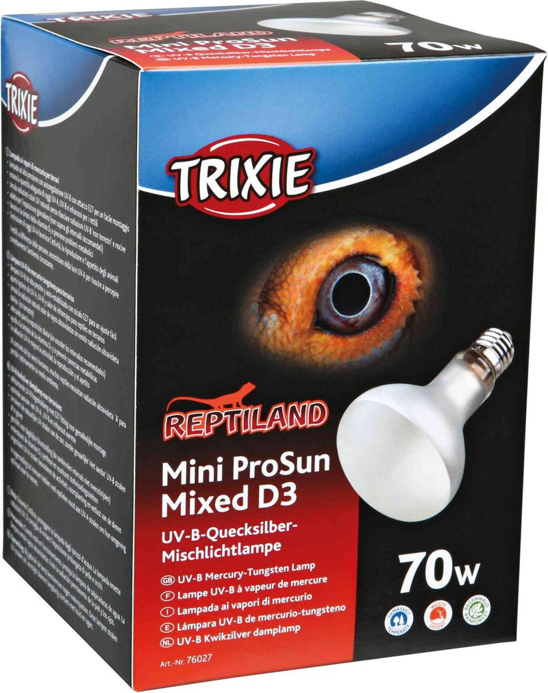 Chargez l'image dans la visionneuse de la galerie, Trixie uvb lamp 70 watt - reptielen lamp e27 fitting - 8x10.8 cm, uvb uva warmtestraling
