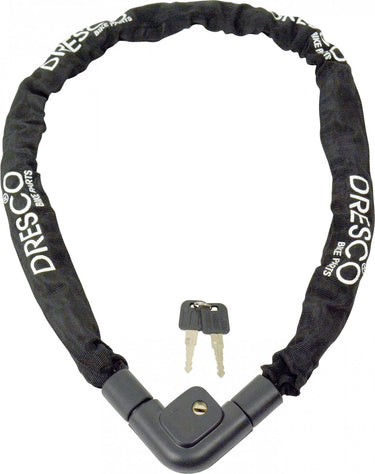 Dresco kettingslot 120 cm - zwart